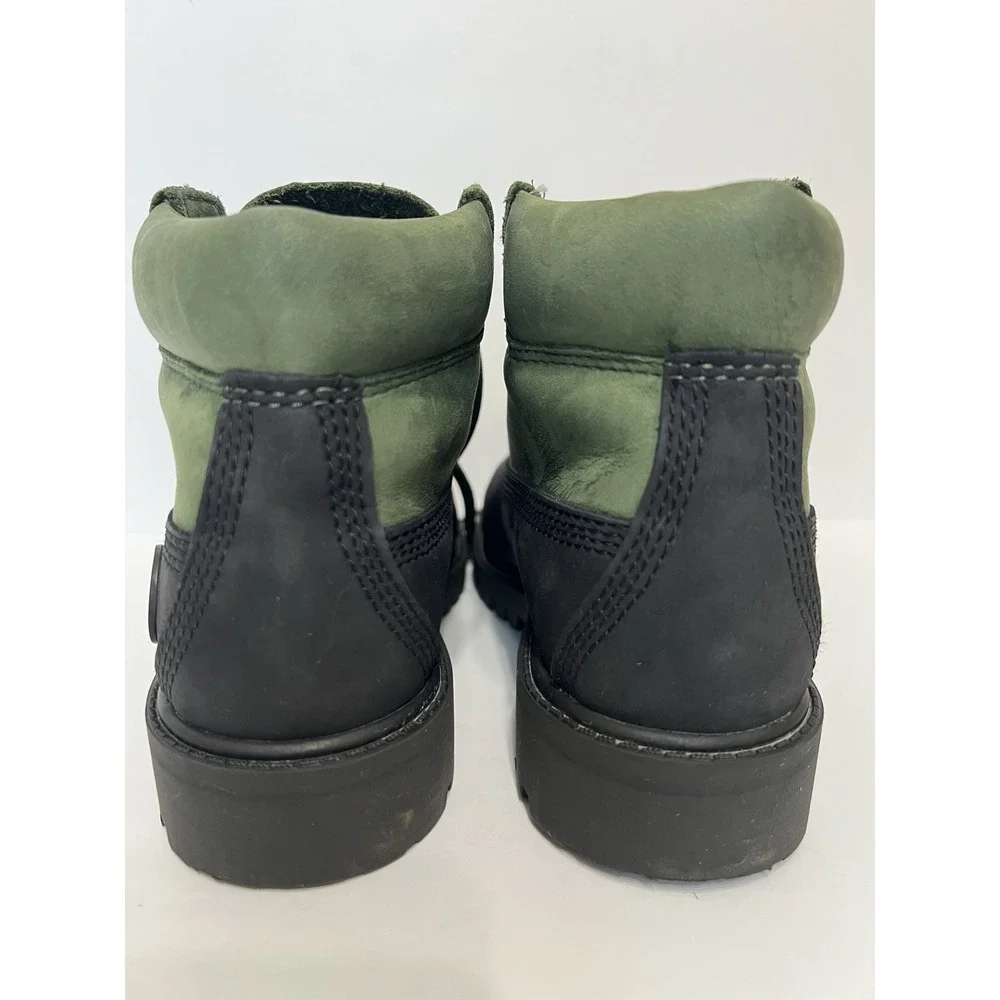Timberland Waterproof Kids 12.5 Black And Green Boots School Camping Fishing